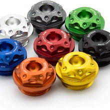 Motorcycles Aluminum Engine Oil Filler Cap for Yamaha YZF R6 99-14, R6S 06-09, R1 98-14, R3 15-18, FZ6R 09-14, FZ1 01-09, FJR1300 03-09, FZ6 04-09, YFM600 98-01, XVS650 XVS1100 99-09, FZR1000 89-95