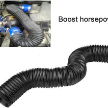 3" Car Turbo Air Intake Hose, Universal Adjustable Flexible High Flow Turbo Cold Air Intake System Hose Pipe Tube