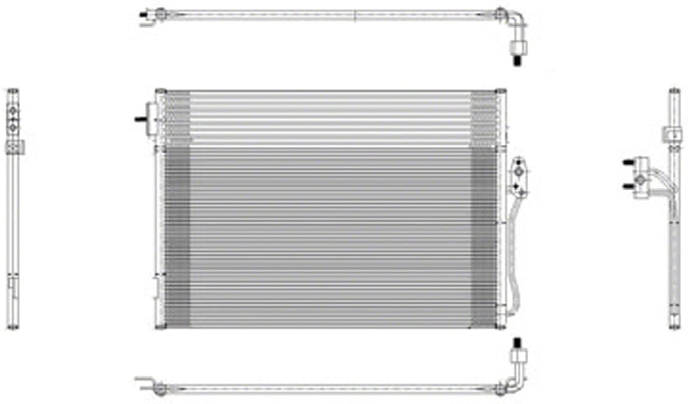 MDR OE Replacement for Dodge JOURNEY 2009-2010 Condenser (3776) W/Toc (Partslink # CH3030234)