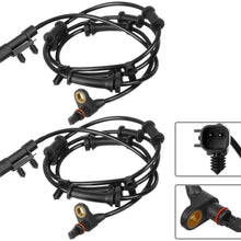 AUTEX 2PCS ABS Wheel Speed Sensor Front Left & Right ALS1918 68003281AA, 68003281AC, ALS1918 For 2007 2008 2009 2010 2011 2012 2013 2014 2015 2016 2017 Jeep Wrangler 3.6L 3.8L
