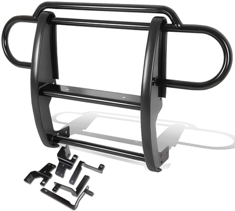 Replacement for 07-17 Jeep Wrangler JK Rock Crawler 1.5 inches OD Front Bumper Protector Brush Grille Guard (Black)