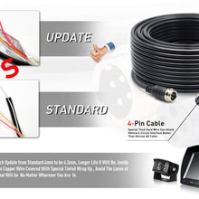 ZEROXCLUB Backup Camera System Kit,Sharp CCD Chip, 100% Not Wash Up,IP69 Waterproof Rear View Camera + 7’’ LCD Reversing Monitor for Truck/Semi-Trailer/Box Truck/RV (ERY01-Wired)