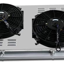 CoolingCare For 1967-1972 Chevy&GMC C/K Series 10 20 30 Pickup Truck Suburban, 3 Row Core Aluminum Radiator w/Shroud Fans