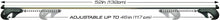 CargoLoc 2-Piece 52" Aluminum Roof Top Cross Bar Set – Fits Maximum 46” Span Across Existing Raised Side Rails with Gap – Features Keyed Locking Mechanism, Silver