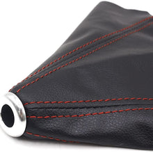 Pursuestar Universal Carbon Fiber Leather Manual Gear Shift Knob Gaiter Automatic Car Styling Shifter Boot Cover