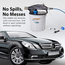 FIRSTINFO Upgraded 2 Liter Pneumatic Vacuum Brake Fluid Bleeder/Extractor/Pump Includes 4.9 ft Long Silicon Bleeding Hose w/Non-Return Check Valve + Oil Stopper Valve
