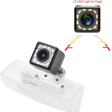 eHANGO Car Rear View Camera 4 Pin to RCA Cable Bracket License Plate Lights Housing Mount for Lexus HS250h/ Lexus CT200h/ Toyota Matrix/Toyota Prius/Toyota RAV4/ Toyota Venza (12 LED)