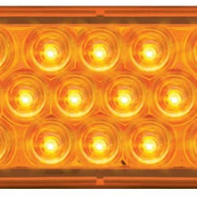 GG Grand General 76522 Red/Red LED Strobe Light (Oval Pearl Grommet and Pigtail)