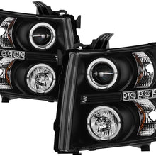 Spyder Auto 5009494 LED Halo Projector Headlights Black/Clear