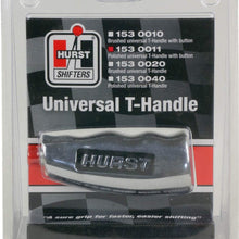 NEW HURST UNIVERSAL T-HANDLE SHIFT KNOB,MANUAL,POLISHED,12V SWITCH