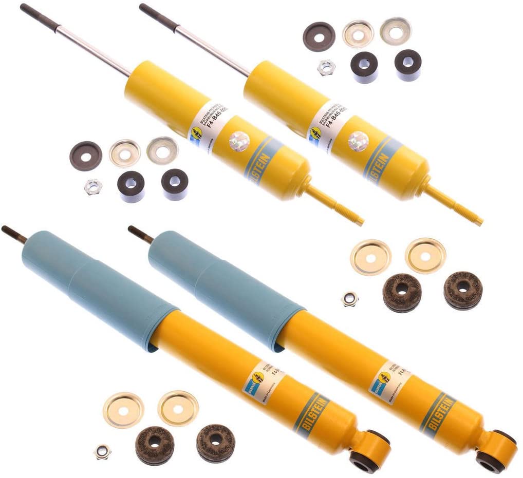 NEW BILSTEIN FRONT & REAR SHOCKS FOR 53-62 CHEVY CORVETTE, B6 SERIES 46MM SHOCK ABSORBERS, 1953 1954 1955 1956 1957 1958 1959 1960 1961 1962 CHEVROLET VETTE C1