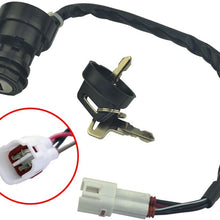 FLYPIG Replacement Ignition Key Switch for Yamaha Timberwolf 250 YFB250 YFB250F ATV 1994-2000 AS1248SW100LM