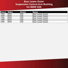 Delphi Rear Lower Outer Suspension Control Arm Bushing for 1996-2000 BMW 328i - Spring Control Shock Strut