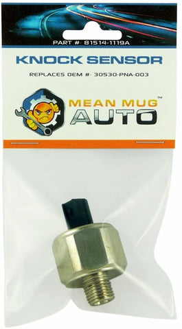 Mean Mug Auto 81514-1119A Knock Sensor - Compatible with Honda, Acura - Replaces OEM #: 30530-PNA-003, 30530-PPL-A01, 1580917, 5S2320, KS197