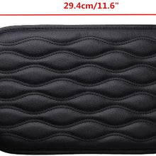 DEDC 1 Piece Universal Center Console Cover for Most Vehicle, SUV, Truck, Car, Waterproof Armrest Cover Center Console Pad, Car Armrest Seat Box Cover Protector(Black)