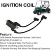 Dasbecan Performance Plus Carts Golf Cart Dual Ignition Coil Compatible with EZ-GO 1992-2002 Replaces# 26652-G01 EPIGC103
