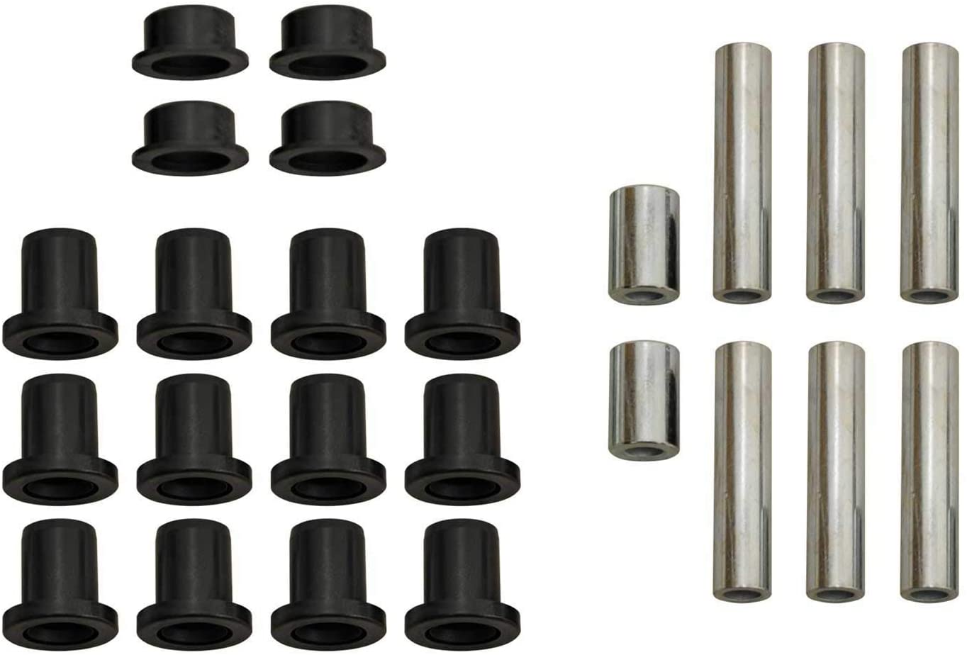 SuperATV Heavy Duty UHMW A Arm/Control Arm Bushing Kit for Polaris RZR XP Turbo / 4 Turbo (2016+) - Self Lubricating to Increase Bushing Life and Has Low Wear Characteristics