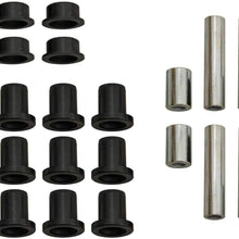 SuperATV Heavy Duty UHMW A Arm/Control Arm Bushing Kit for Polaris RZR XP Turbo / 4 Turbo (2016+) - Self Lubricating to Increase Bushing Life and Has Low Wear Characteristics