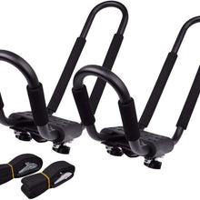 Kayak J-Bar Rack Carrier Canoe Boat Surf Ski Snowboard Roof Top Mounted on Car SUV Crossbar Kayak & Canoe car Racks