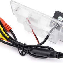 eHANGO Car Rear View Camera Bracket License Plate Lights Housing Mount for BMW 1 E81 E87 F20 F21 BMW 6 E63 F06 F12 F13 BMW Z4 E85 E86 E89 (12 LED)