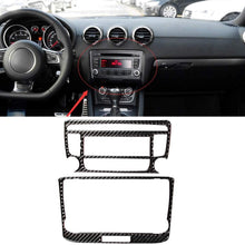 Suuonee Car Panel Decoration,Carbon Fiber Car Air Conditioner Panel Decoration Fit for Audi TT 8n 8J MK123 TTRS 2008-2014