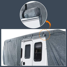 KING BIRD Upgraded Travel Trailer RV Cover, Extra-Thick 5 Layers Anti-UV Top Panel, Durable Camper Cover, Fits 22'- 24' Motorhome -Breathable, Waterproof, Rip-Stop with 2Pcs Straps & 4 Tire Covers