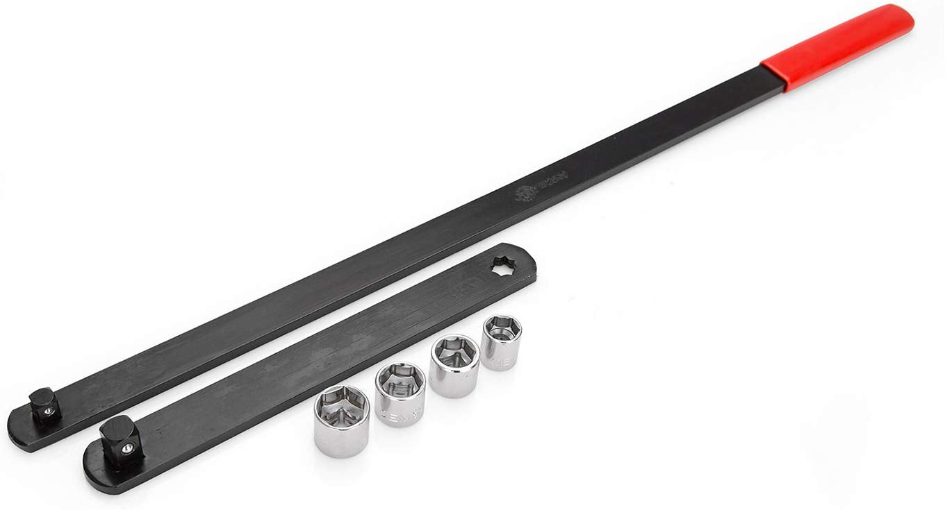 OEMTOOLS 25149 Tool, 13, 15, 16, 18 mm Sockets, 1/2 & 3/8 Inch Drive | Remove & Install Serpentine Belts | Long Handle Provides Unparalleled Clearance & Leverage