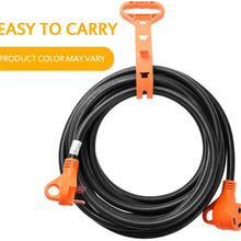 MICTUNING Heavy Duty 30 Amp RV Extension Cord with Handle and Cord Organizer - 30 Feet, 10 Gauge, 125V, 3750W