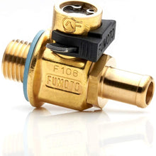 F133N with LC-10 F-Series Large Body Fumoto Valve with Long Nipple and LC-10 Lever Clip for M12-1.25