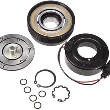 Younar A/C AC Compressor Clutch Assembly Kit 6 Grooves PV6 and 4.75 inch Clutch Diameter Replacement for Audi TT Volkswagen Beetle Golf Jetta Polo 2002 2003 2004 2005 2006