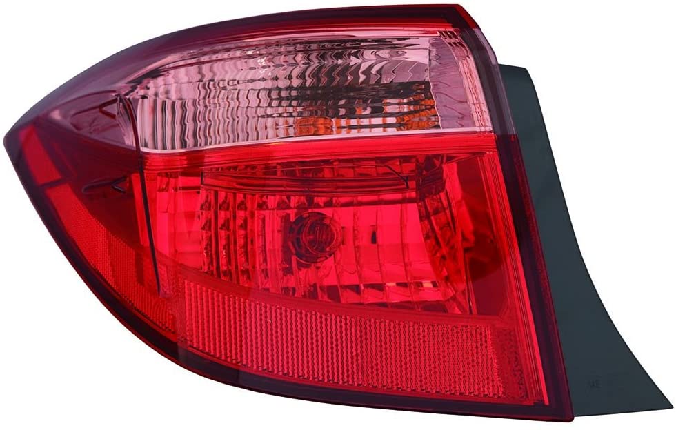 For Toyota Corolla 2017 Tail Light Assembly Outer E/L/LE/LE Eco Model Halogen Driver Left Side (CAPA Certified) TO2804130C