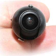EWAY Mini Universal 360° Auto Backup Rear Front Side View Camera Rotatable Mirror Flush-Mount Metal Body Reverse Waterproof Car Safety Parking Reversing Cameras Hole Drilling