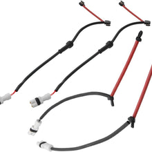 Bapmic 2 Pcs Rear 98761267601 + Front Left 99761275700 & Right 99761275500 Brake Pad Wear Sensor Kit for Porsche