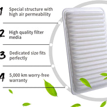 Replacement for Lexus ES300, RX330, RX350, Toyota Camry, Sienna, Solara, OTUAYAUTO Engine Air Filter Factory OEM Style 17801-0H010