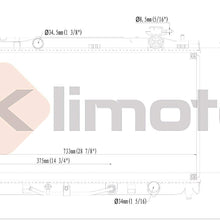 Klimoto Radiator | Fits 2007-2011 Toyota Camry