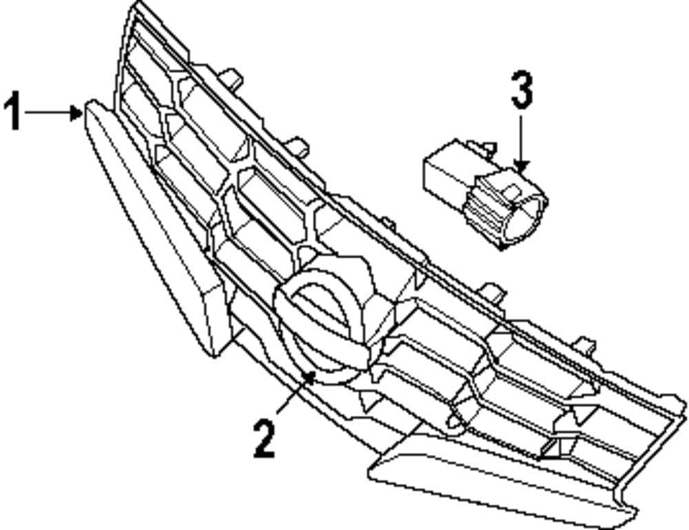 Nissan Genuine Parts 62070-JB100 Grille Assembly