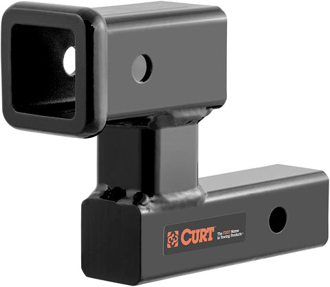 CURT 45794 Raised Trailer Hitch Extender, Fits 2-Inch Receiver, Extends Receiver 5-1/4 Inches, 4-1/4-Inch Rise