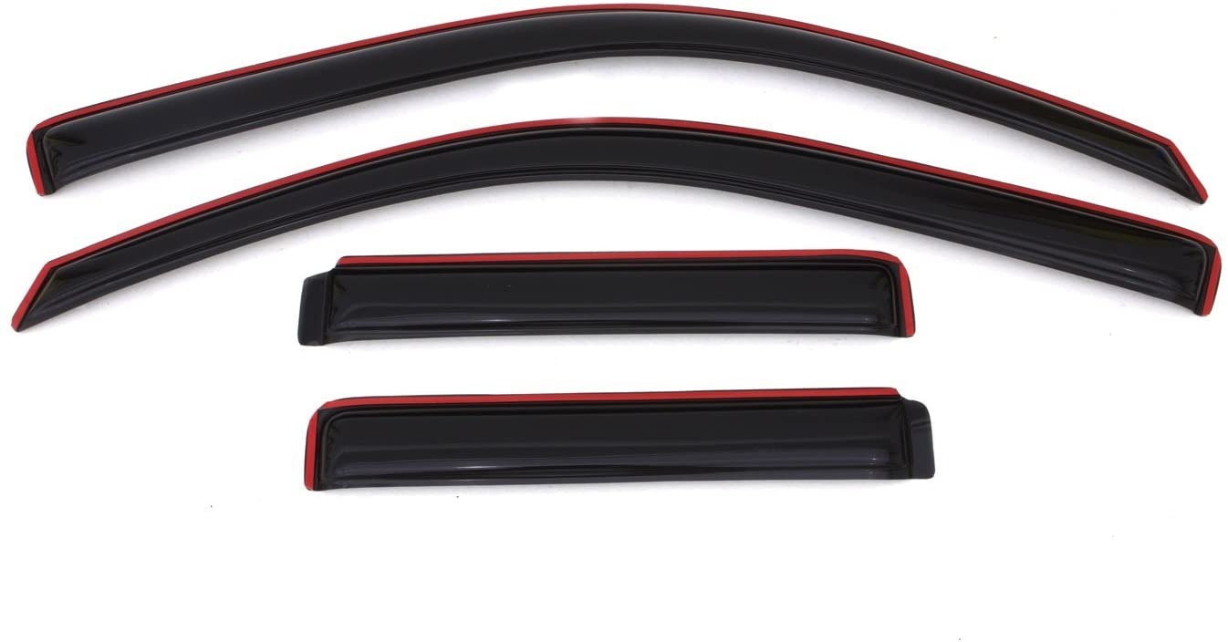 Auto Ventshade 194733 In-Channel Ventvisor Side Window Deflector, 4-Piece Set for 2002-2009 Chevrolet Trailblazer