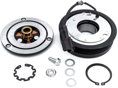 FKG AC Compressor Clutch Assembly Repair Kit CO 11227C 73111FG002 Fit for 2008-2013 Subaru Forester 2.5L, 2008-2011 Subaru Impreza 2.0L, 2007-2014 Subaru Impreza 2.5L