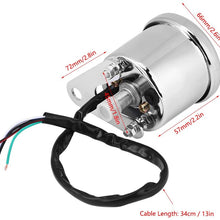 Universal Motorcycle Digital LCD Speedometer, Keenso Motorbike KMH Tachometer Speed Gauge 160KMH 12V