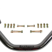 NEW SOUTHWEST SPEED CHROME TUBULAR ENGINE CROSSMEMBER & POLYURETHANE MOUNT FOR SBC OR BBC IN 1947-1959 CHEVY AND GMC TRUCK'S, TRIM-TO-FIT MOTOR MOUNT WITH HARDWARE, SMALL BLOCK CHEVY, BIG BLOCK CHEVY