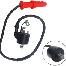 TIKSCIENCE Ignition Coil and Spark Plug Cap,Fit for Polaris Magnum 1995-1998,for Polaris Magnum 500 2000-2003,for Polaris Scrambler 500 1997-2003,Replace 3085227/3084690 -Black
