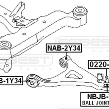 FEBEST NAB-2Y34 Front Arm Bushing