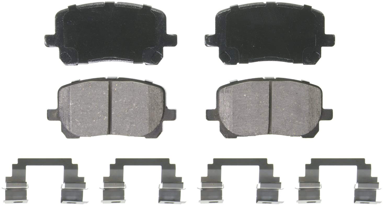 Wagner QuickStop ZD923 Ceramic Disc Pad Set Includes Pad Installation Hardware, Front