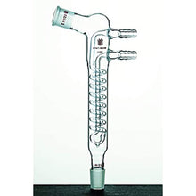 Kemtech America C351420 Synthware Reflux Condenser, Angled Top Joint, 14/20 Joint, 100 mm Coil Height