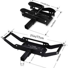 ORCISH Bumper Hitch Receiver Winch Mount Mounting Plate - 15000 Lb Capacity …