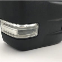 VIOJI 1 Pair Power Heated Manual Telescoping and Folding Side Turn Signal Light Black Housing Spotter Glasses Towing Mirrors Compatible with 15-18 Ford F-150 8 Jacks