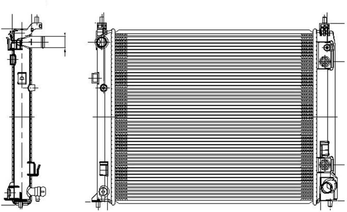 TYC 13303 Nissan Versa Replacement Radiator