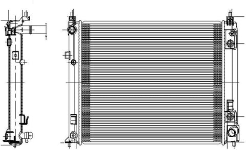 TYC 13303 Nissan Versa Replacement Radiator
