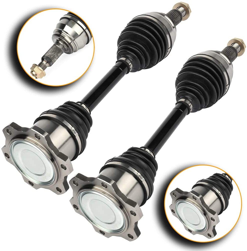 CCIYU CV Axle Shaft Assembly fits for Front Left Right 2PC 2007 2008 2009 2010 2011 2012 2013 2014 for Cadillac Escalade ESV EXT 4.3L 4.8L 5.3L 6.0L 6.2L